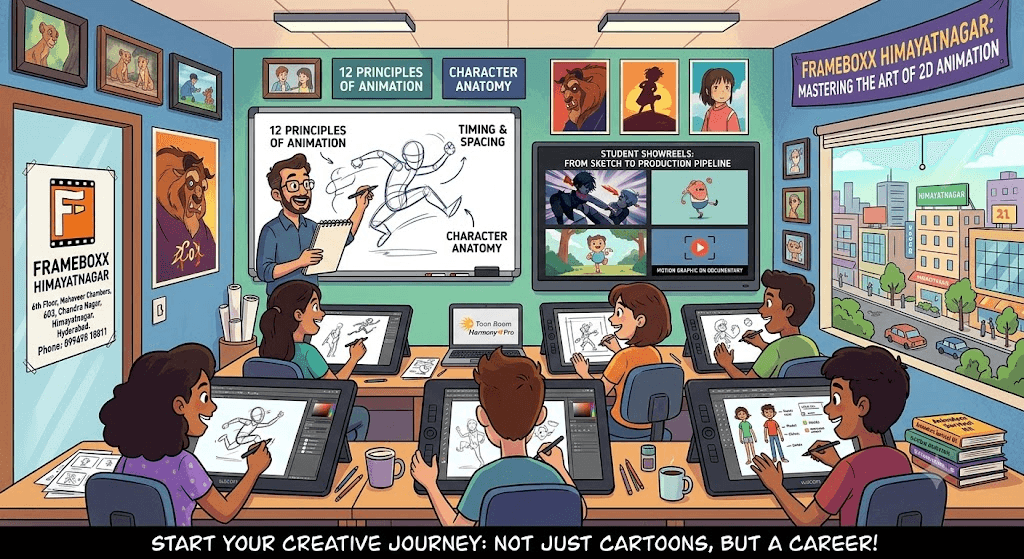 Why 2D Animation Isn't Just "Cartoons" Finding the Best 2D Animation Course in Himayatnagar